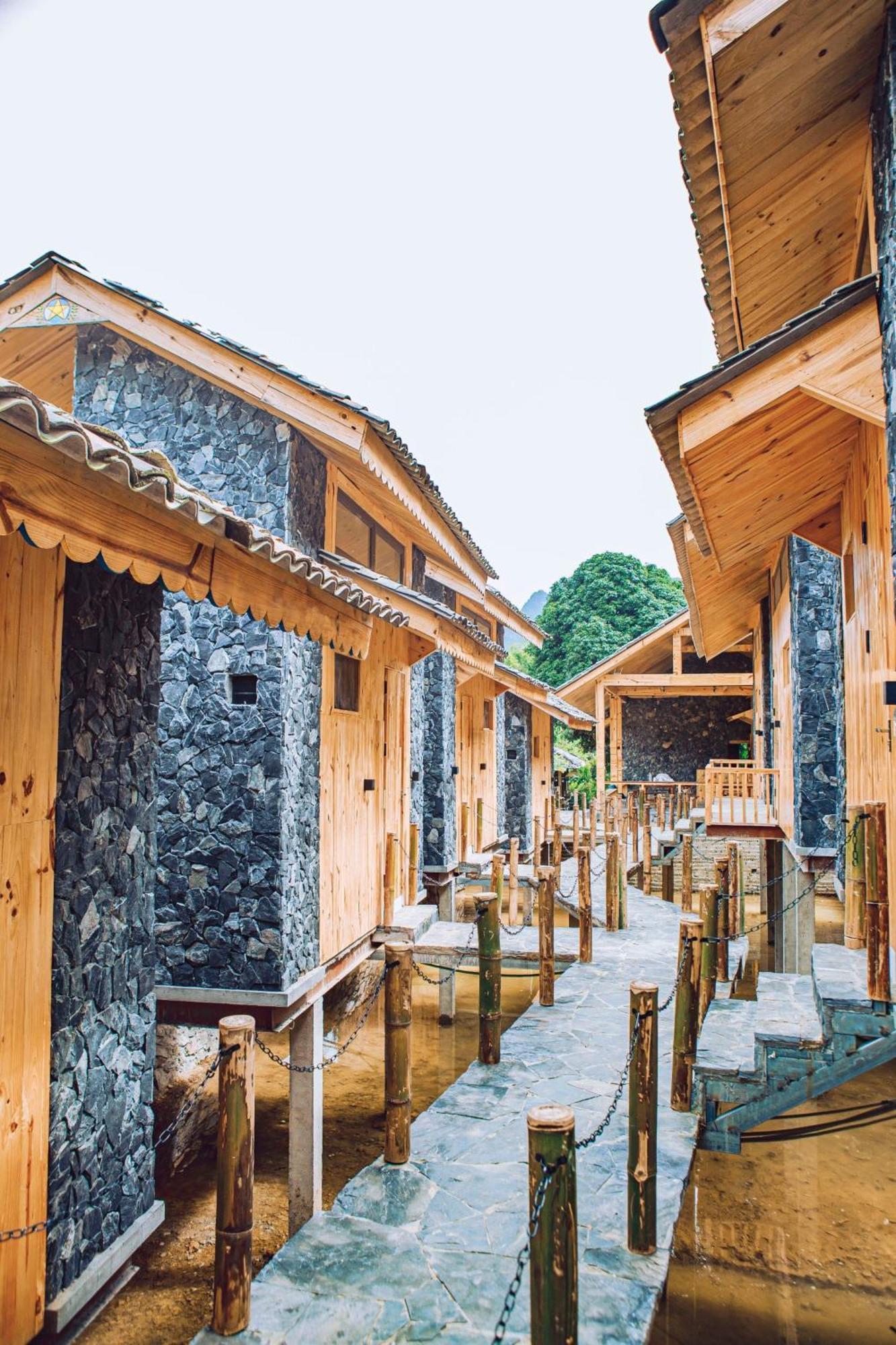 Chien'S Lodge Du Gia Làng Cac Extérieur photo